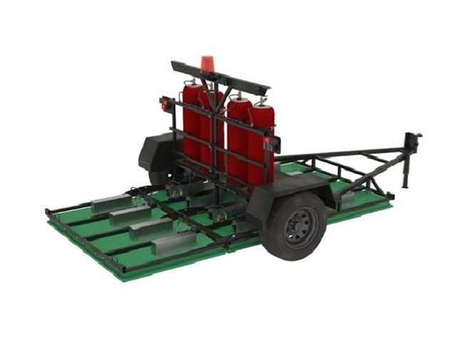 Установка инфракрасного нагрева на прицепе SG-300-TD